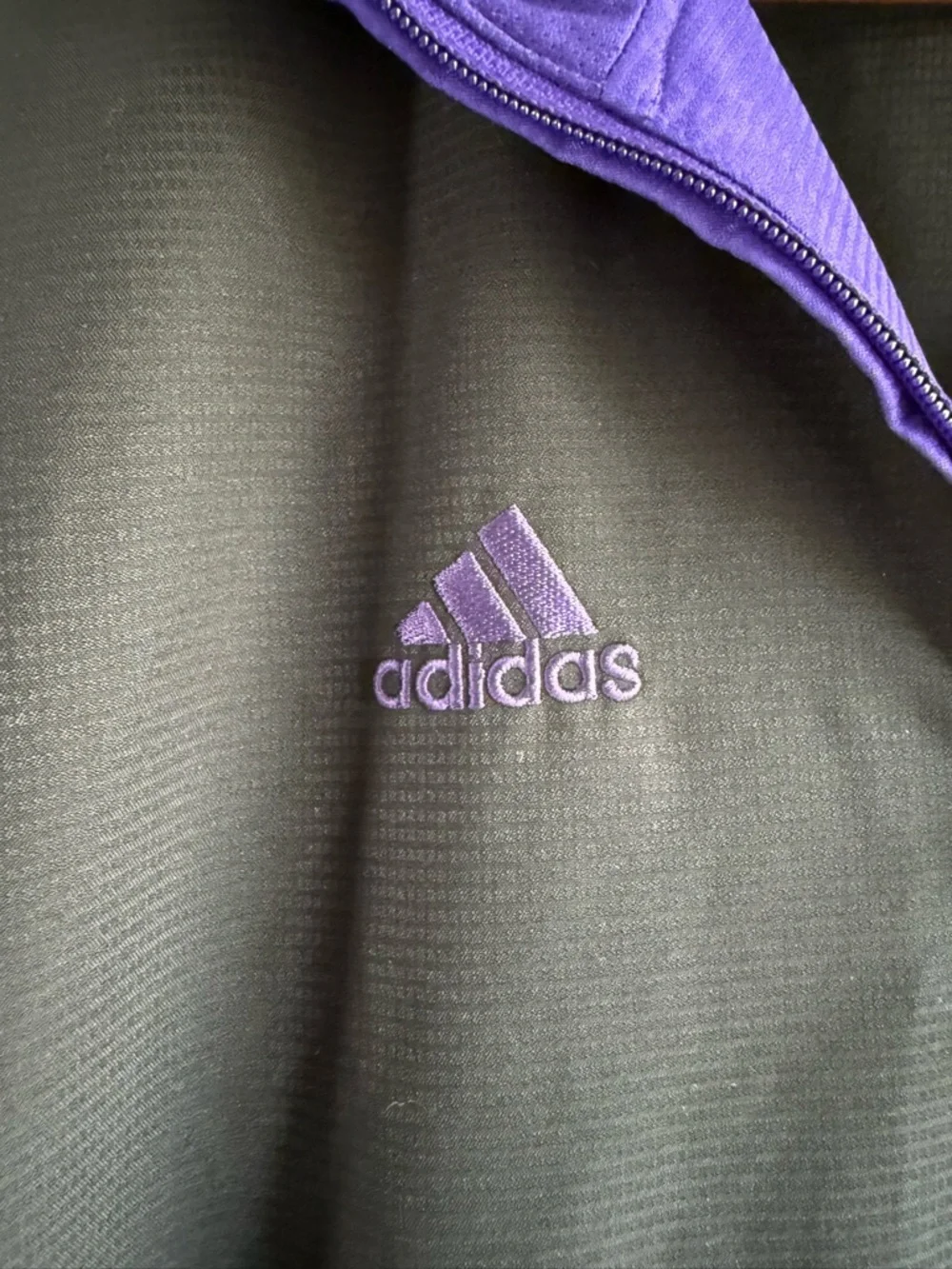 adidas Black & Purple Weber State ClimaProof Quarter-Zip Windbreaker